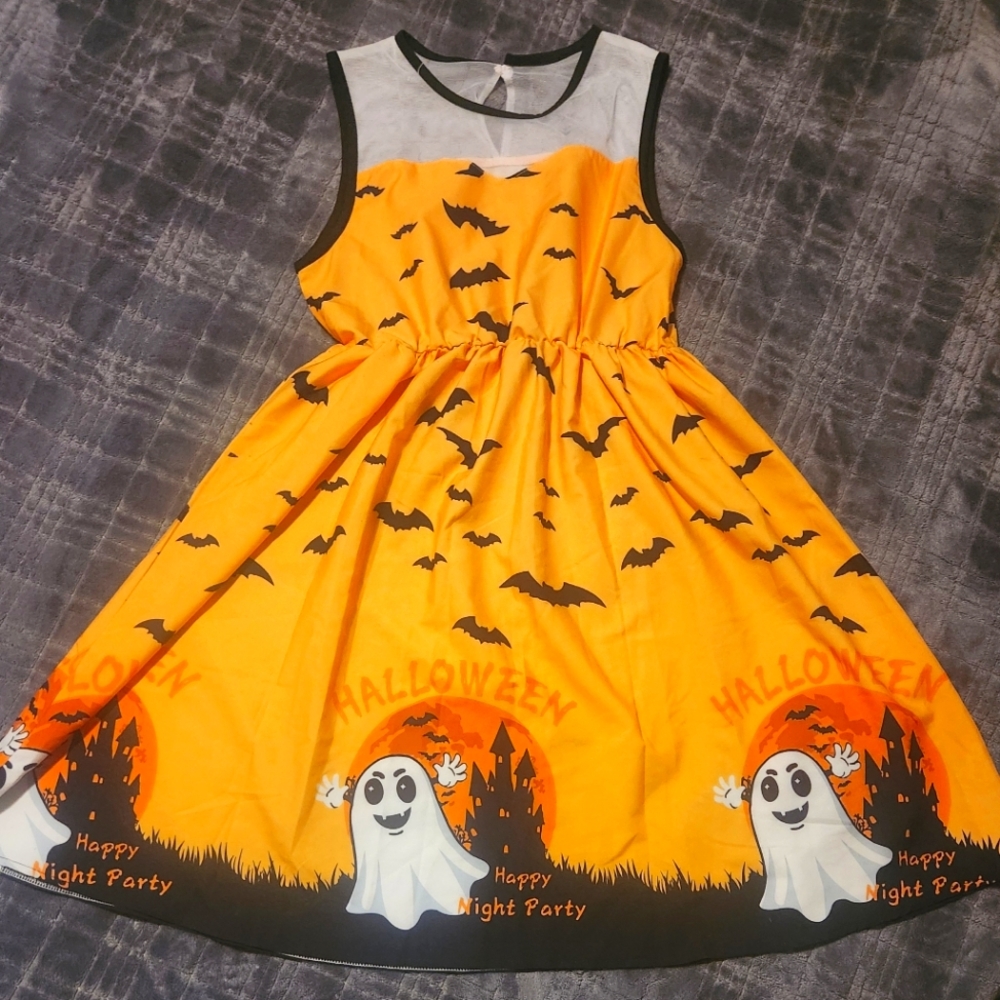 Girl's Ghost Halloween Dress size 11/12